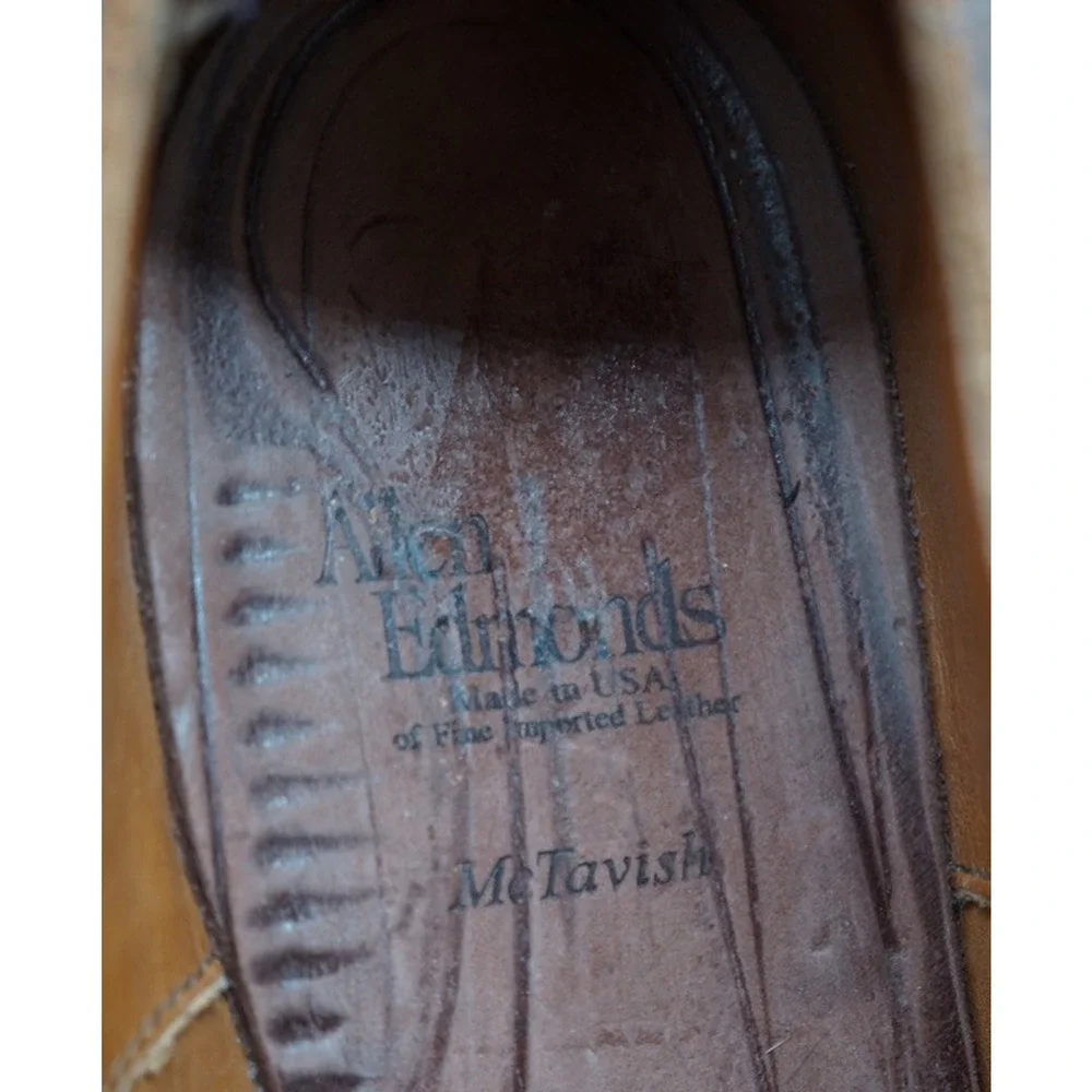 Allen Edmonds MCTAVISH Wingtip Chestnut Brown Shoes Size 10.5 (E Wide)